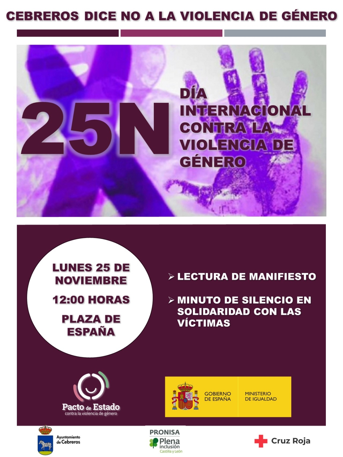 25-N DÍA CONTRA LA VIOLENCIA DE GÉNERO