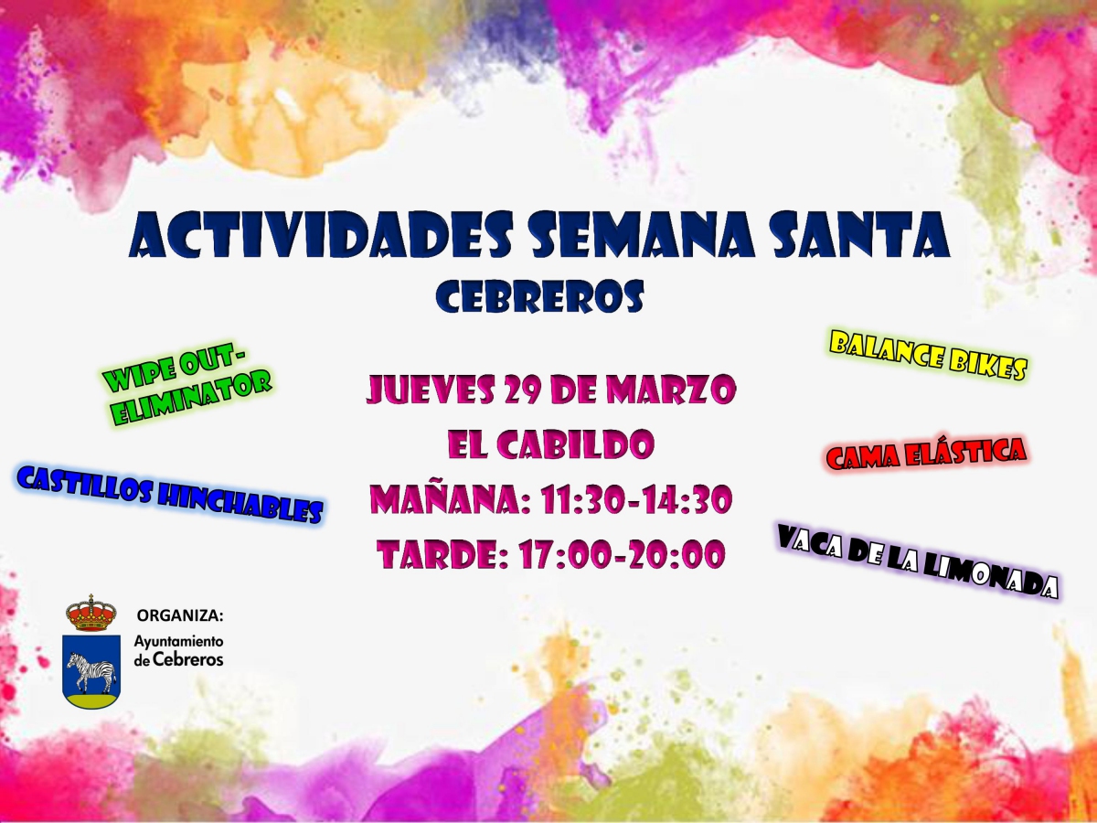 ACTIVIDADES SEMANA SANTA 2018